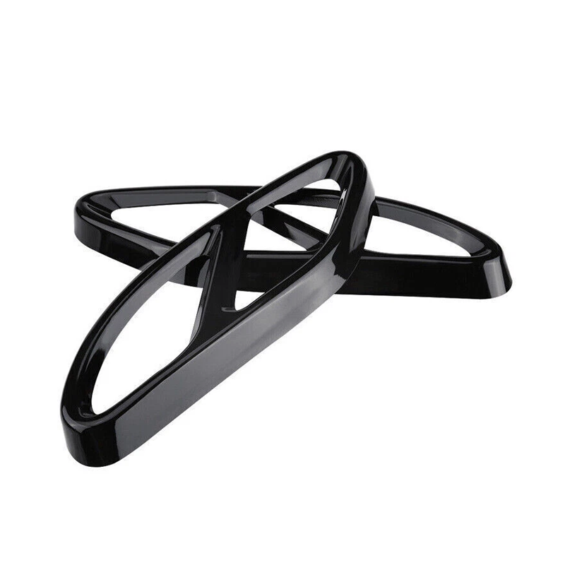 Black Rear Stainless Steel Bumper Pipe Cover for Mercedes-Benz A B C E CLA GLC GLE GLS CLS Class 2015-2024
