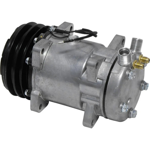 12V 2PK 132mm SD510 A/C Compressor 5742 9120 for Volvo 244 245 740 745 760 - KUDUPARTS