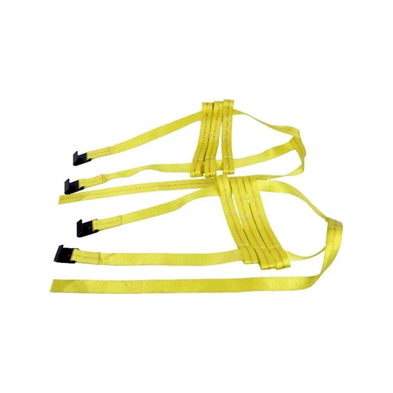 Car Tire Basket Tiedown Straps Wheel Net Set Flat Hook for Heavy Duty Tow Dolly