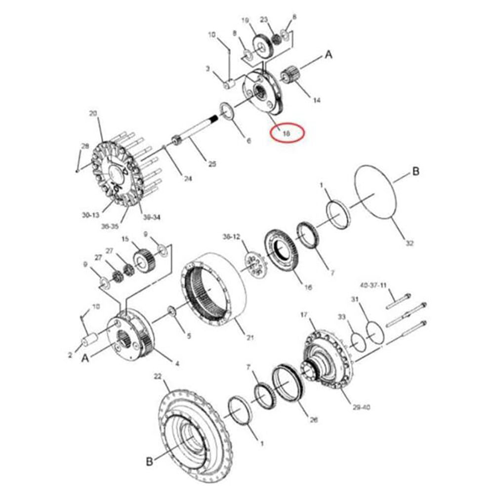 Carrier 246-6190 for Caterpillar CAT Tractor D3K XL D3K2 LGP D4K XL D4K2 XL D5K LGP D5K2 XL