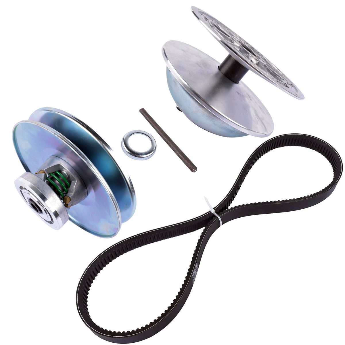 Clutch & Belt Kit AM108520 AET10637 RE28721 for John Deere Gator AMT600 AMT622 AMT626 - KUDUPARTS