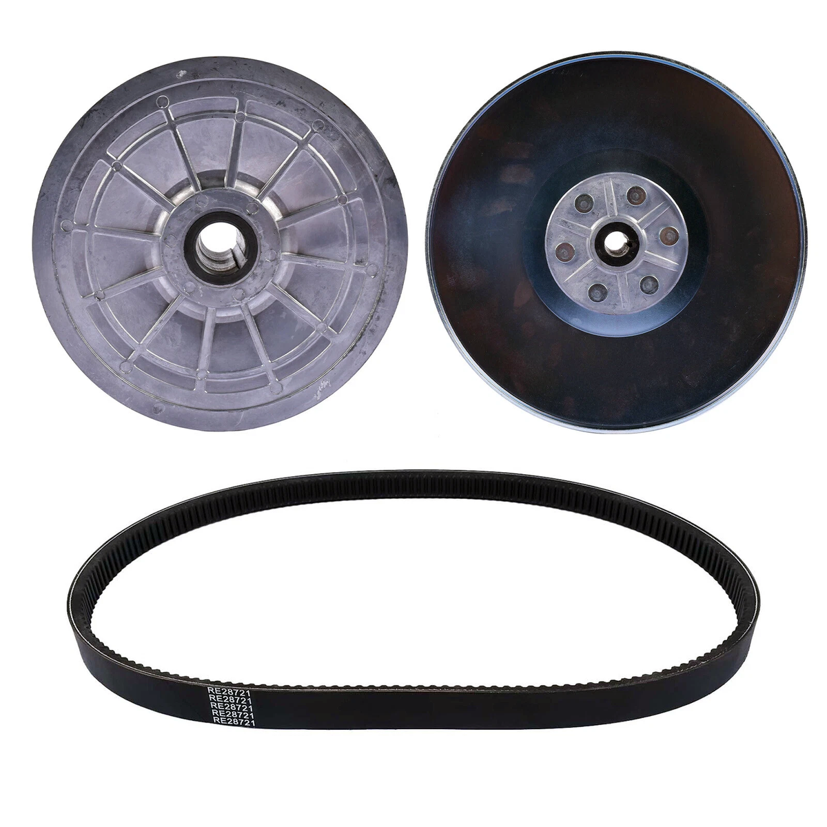Clutch & Belt Kit AM108520 AET10637 RE28721 for John Deere Gator AMT600 AMT622 AMT626 - KUDUPARTS