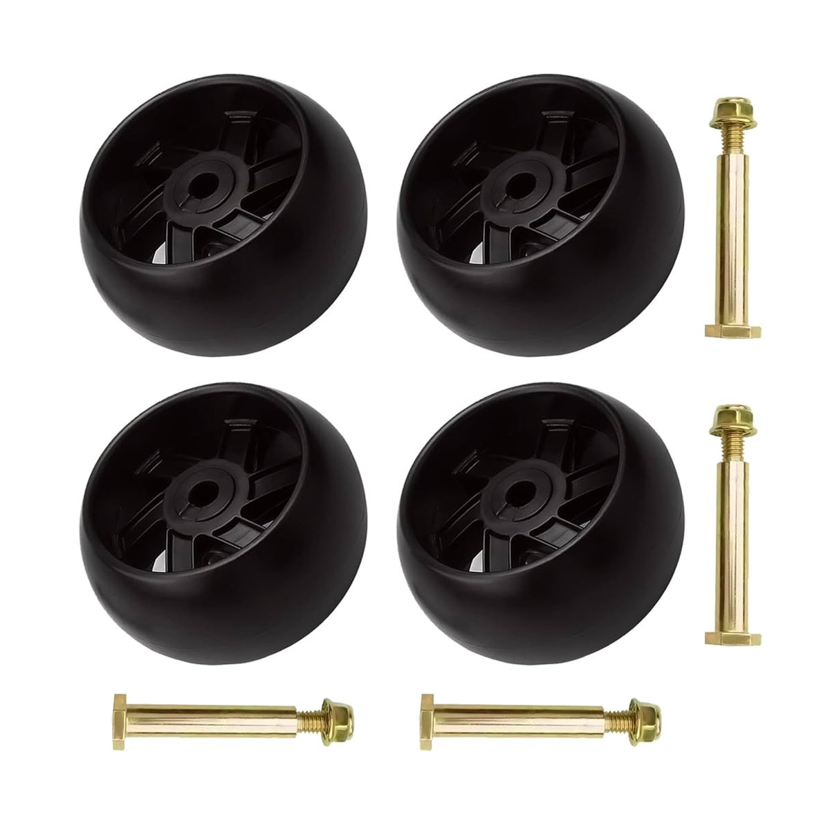 Deck Wheel Kit 753-04856A 734-03058 for Ariens Cub Cadet Excel Hustler John Deere MTD Murray Simplicity Toro Wright Mfg - KUDUPARTS