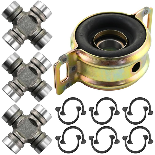 Drive Shaft Center Support Bearing & Universal Joint 37230-34010 5-1510X for Toyota Vehicle T100 Tacoma Tundra - KUDUPARTS