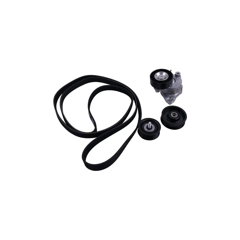 Engine Drive Belt Tensioner Idler Pulley Serpentine Belt Kit 2722000270 for Mercedes Benz GL450 ML350 ML550 SLK300 - KUDUPARTS