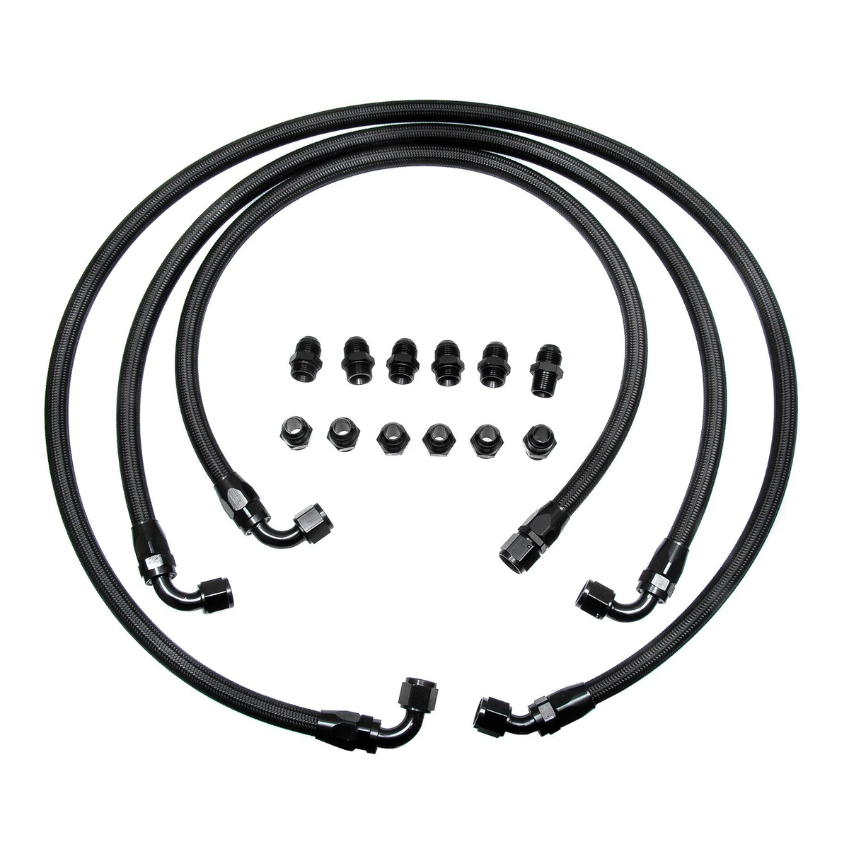 Fleece Transmission Cooler Lines Kit 21101404 for Duramax Engine LB7 LLY 6.6L Chevrolet GMC 2001-2005 - KUDUPARTS