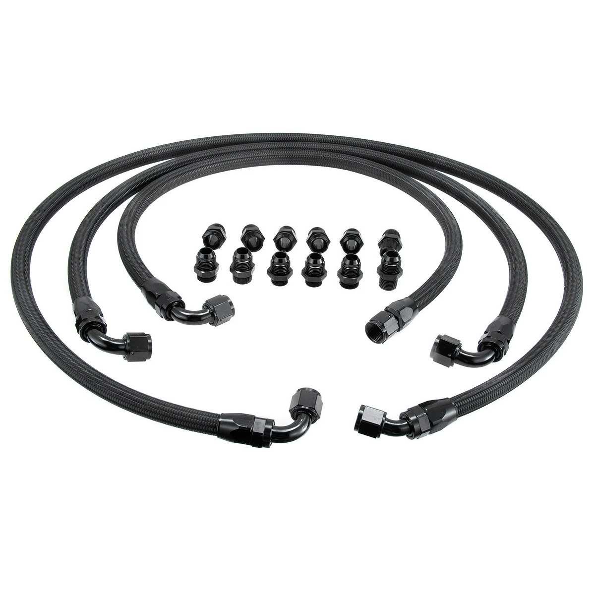 Fleece Transmission Cooler Lines Kit 21101404 for Duramax Engine LB7 LLY 6.6L Chevrolet GMC 2001-2005 - KUDUPARTS
