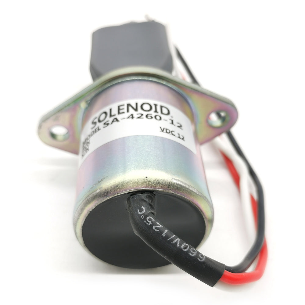 For Kubota Engine 70 and 82 mm Series 12V Fuel Shut off Solenoid SA-4260-12 1751ES 12VDC