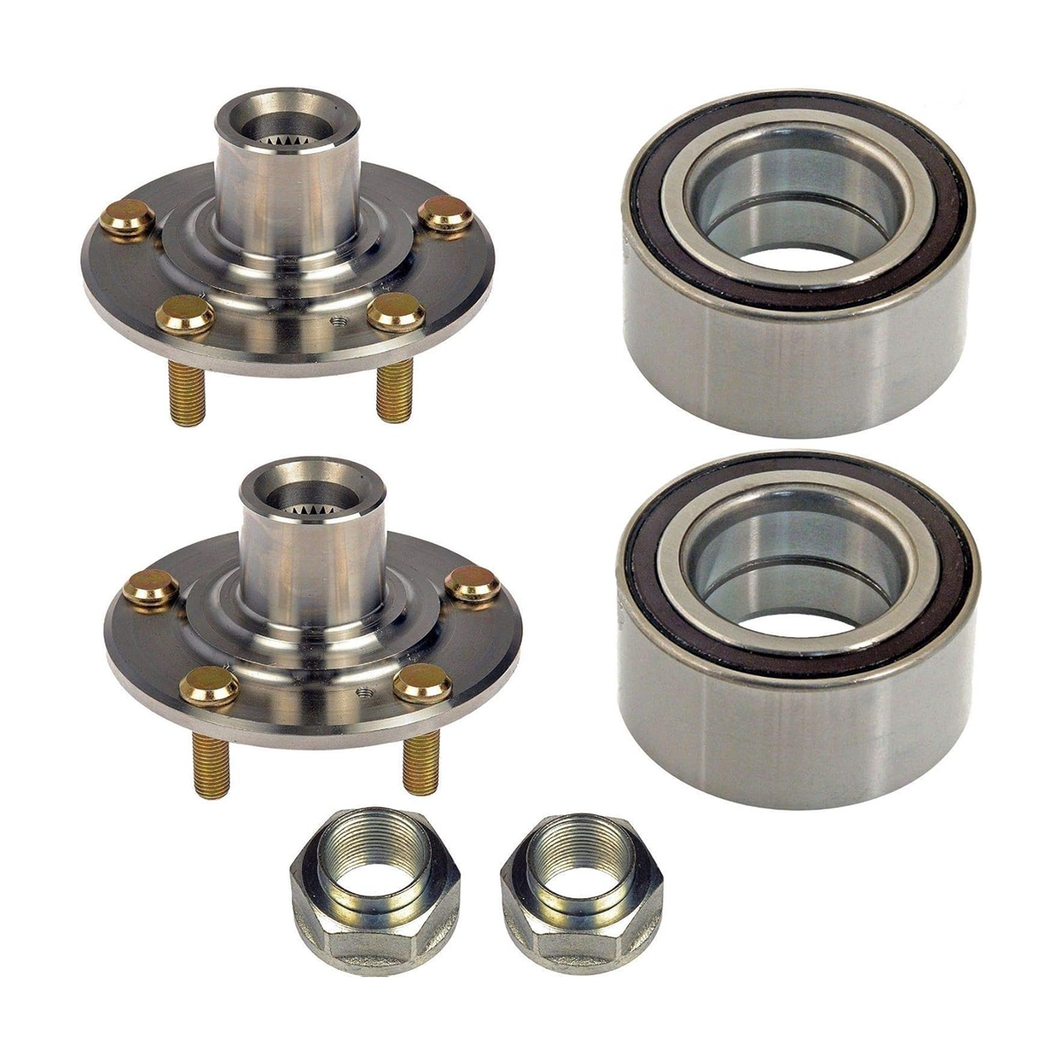 Front Wheel Bearing & Hub Kit BHA53198 for Honda Accord Element Pilot Acura RSX MDX - KUDUPARTS