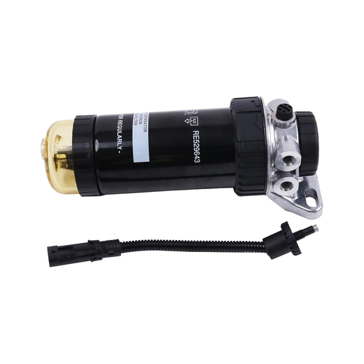 Fuel Filter Water Separator and Housing RE541922 RE529641 for John Deere Engine 3029 4045 6068 Excavator Tractor - KUDUPARTS