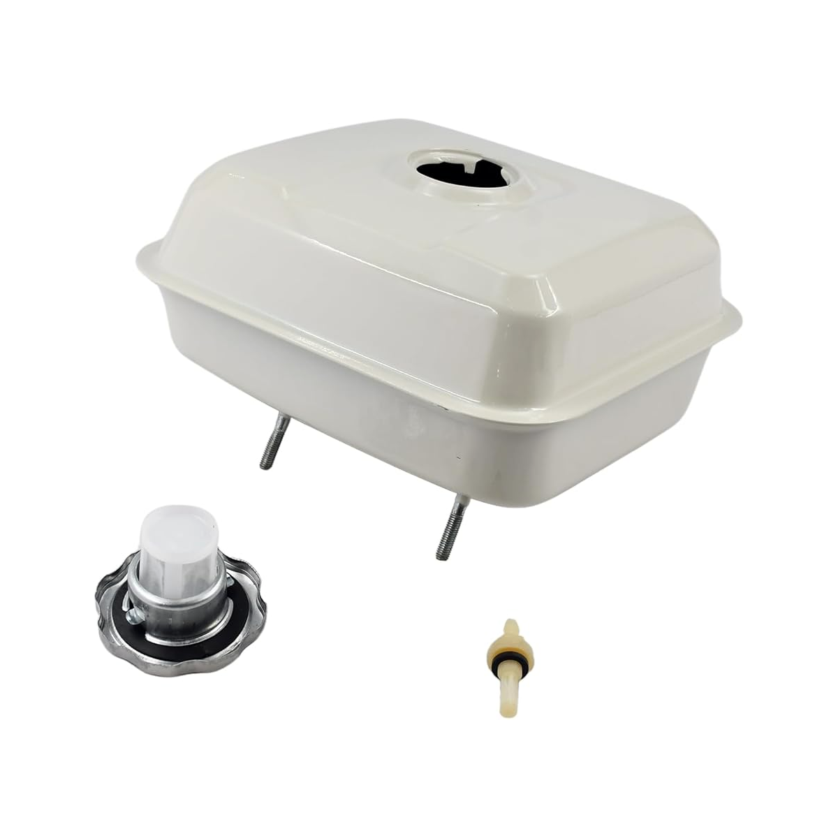 Fuel Gas Tank & Chrome Cap 17510-24H-000ZA for Honda Engine GX120 GX160 GX17510 - KUDUPARTS
