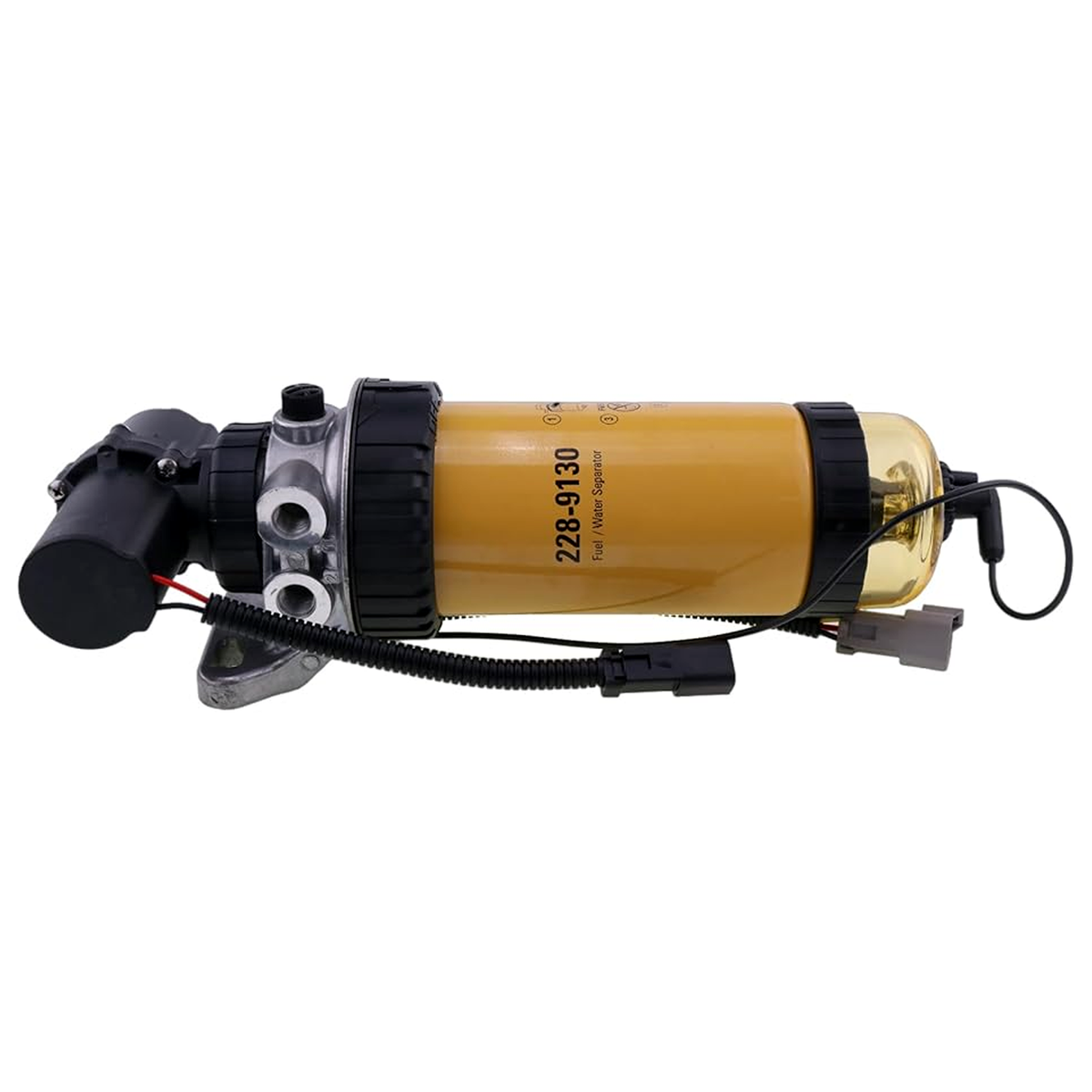 Fuel Pump and Fuel Filter Assembly 228-9129 for Caterpillar CAT Engine 3054 3046 Loader 414E 416E 420E 428E 430D 432D 432E 434E 442D 442E 444E - KUDUPARTS