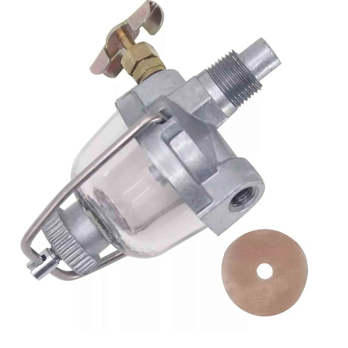 Fuel Sediment Bowl Assembly AT326991 AM706T for John Deere MC 40 320 420 430 440 International Harveste Super AV1 404 454 464 Tractor - KUDUPARTS