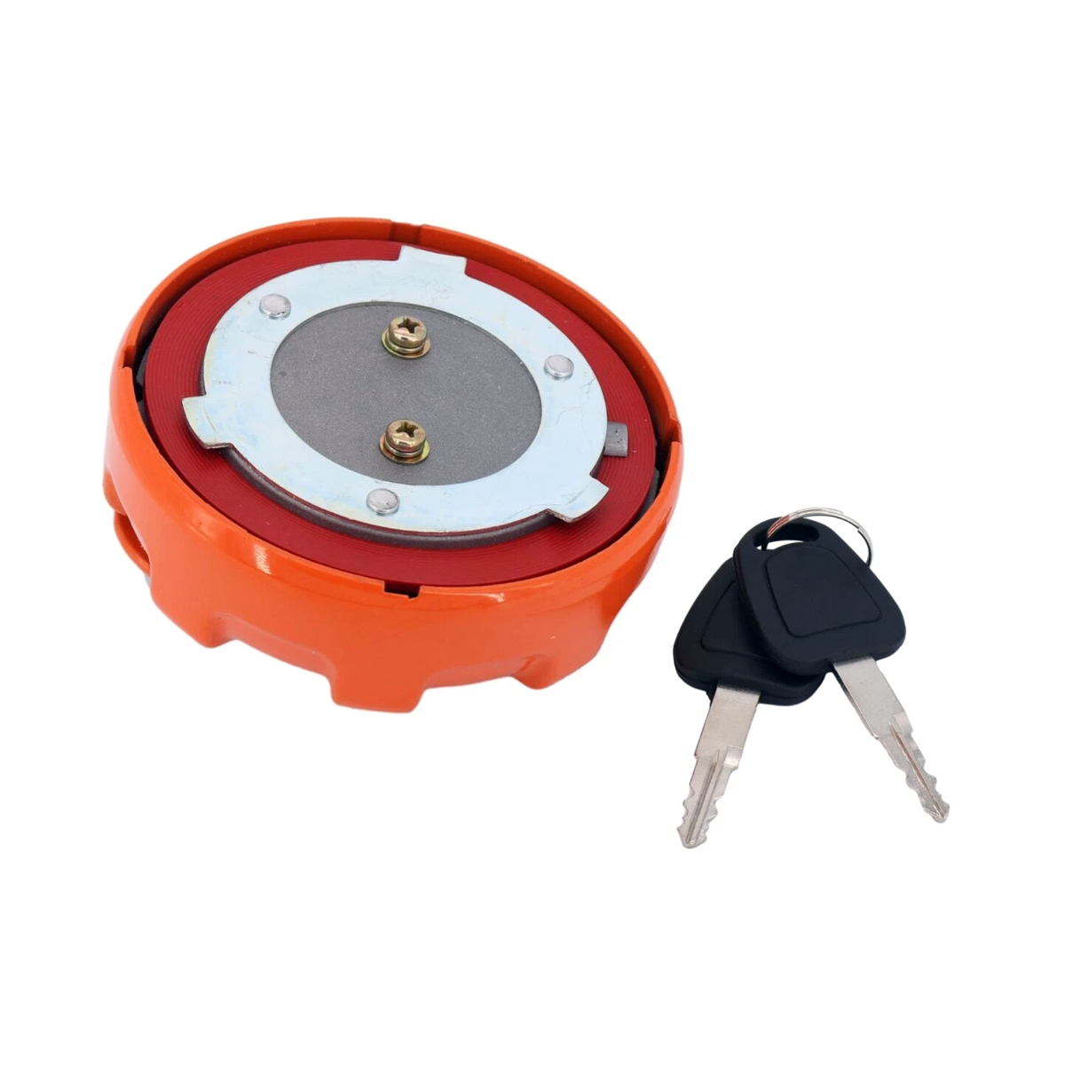 Fuel Tank Cap D100 K1004166 With 2 Keys for Daewoo Doosan DX140LC DX140W DX160W DX160LC DX180LC DX255LC - KUDUPARTS