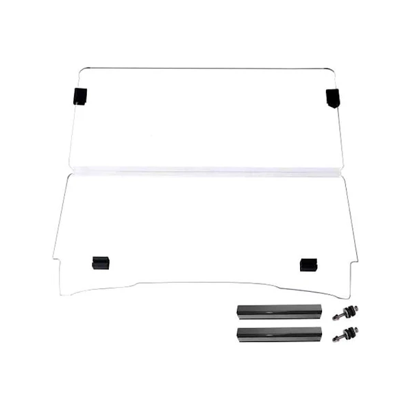 Golf Cart Fold Down Impact Resistant Windshield for E-Z-GO TXT 1995-2013 - KUDUPARTS