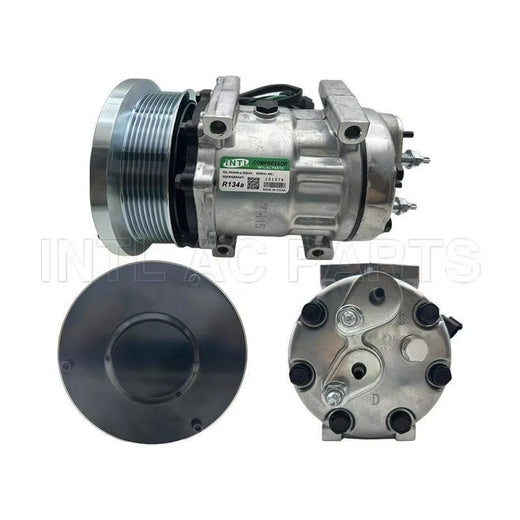 SD7H15 A/C Compressor 528-5715 for Caterpillar CAT Engine C27 C32 3516B 3516 Dozer 844K 854K Loader 990K 992K 993K 994K - KUDUPARTS