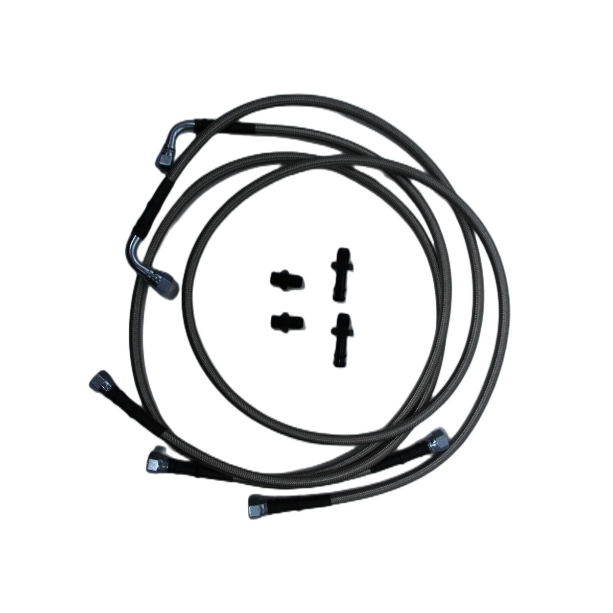 Heavy Duty Transmission Cooler Hose Line Kit for 2003-2007 Cummins 47RE 48RE Dodge Pickup Truck Ram 2500 3500 - KUDUPARTS