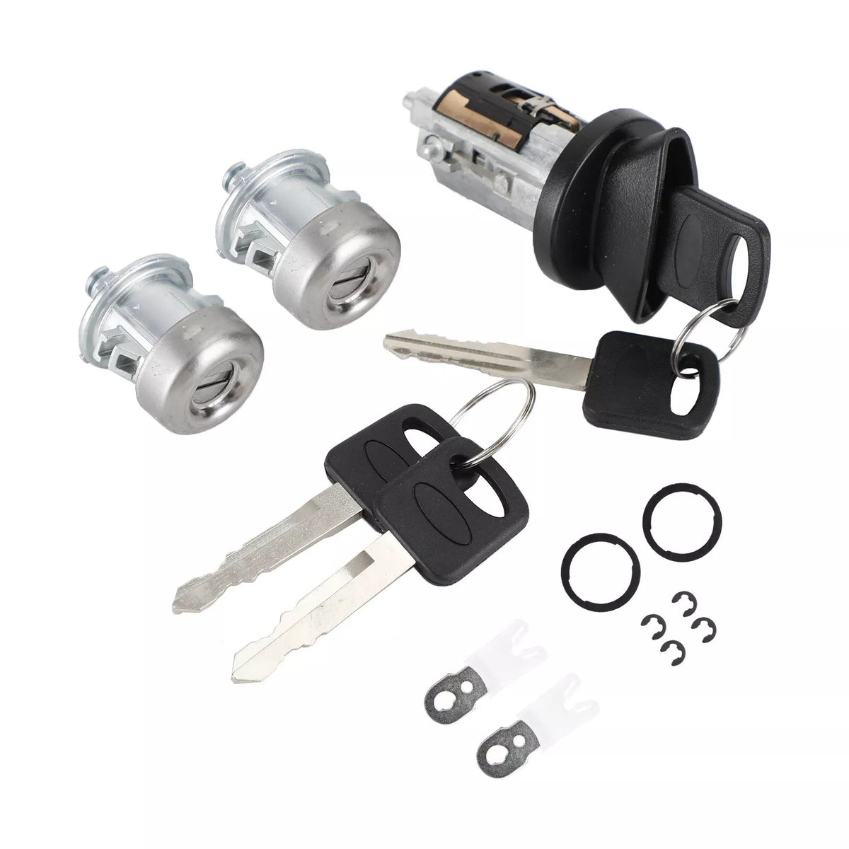 Ignition & Door Lock Cylinder With 4 Keys 703362 for Ford F150 F250 F350 F450 - KUDUPARTS