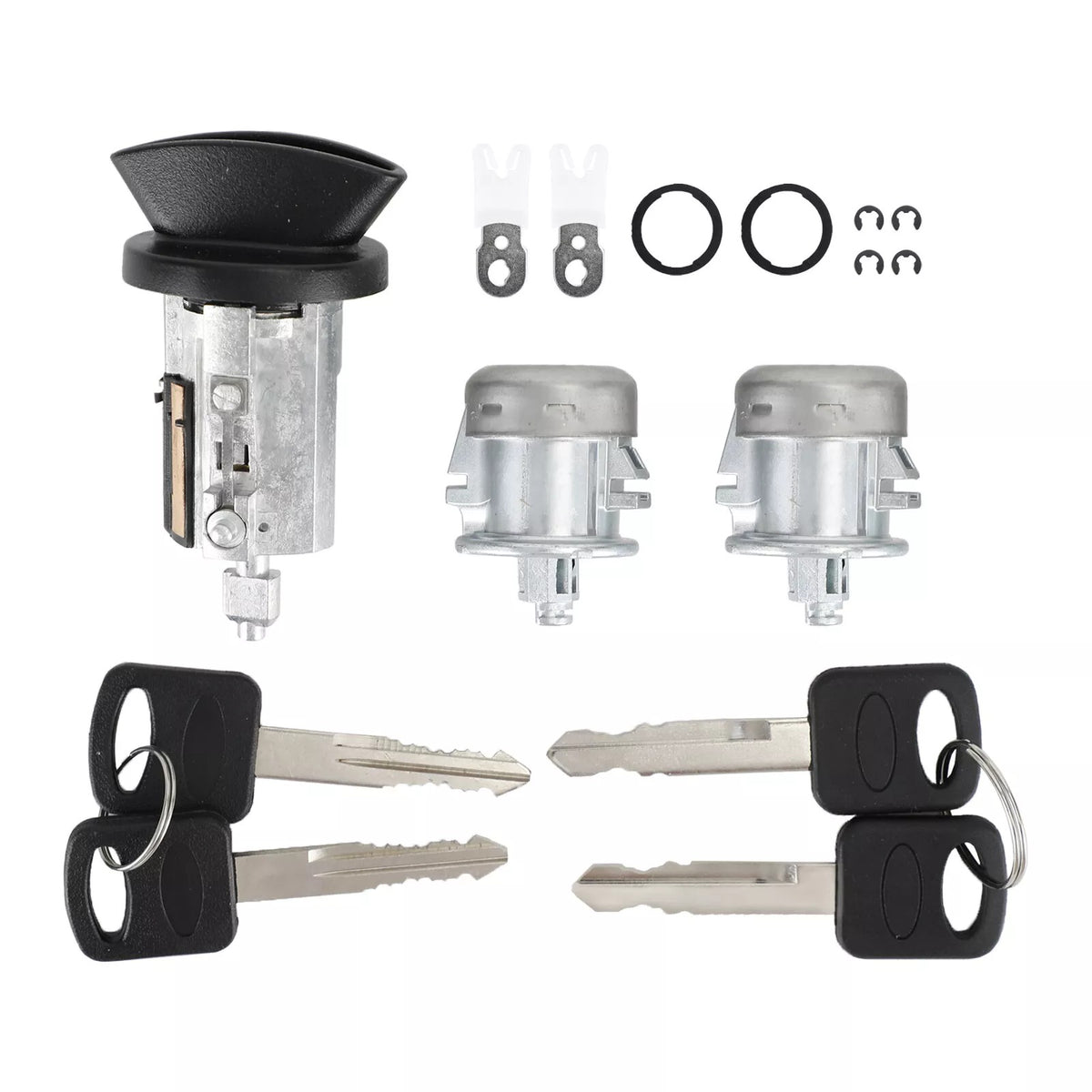 Ignition & Door Lock Cylinder With 4 Keys 703362 for Ford F150 F250 F350 F450 - KUDUPARTS