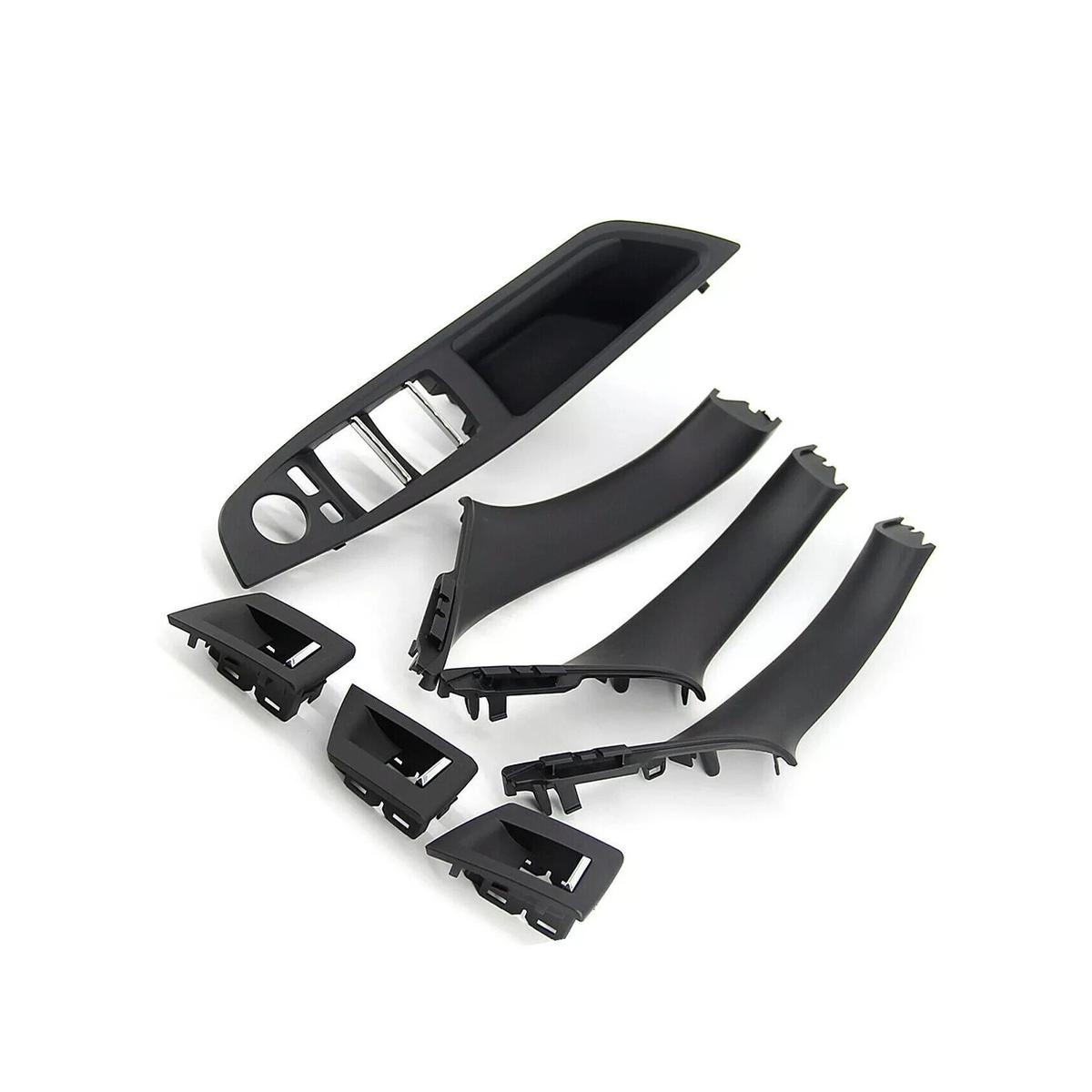 Inner Door Panel Handle Pull Trim Cover Set 51417225873 for BMW 520i 525i 528i 530i 535i 535d 2.0L L4 2.5L 3.0L L6 2010-2016 - KUDUPARTS