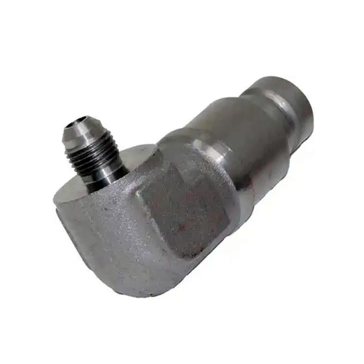 Male Flat Face Coupler with 3/8″ JIC 90 Degree End 7167304 for Bobcat - KUDUPARTS