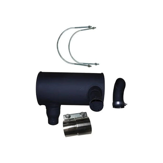 Muffler 6754-11-5310 with Clamp and 2Pcs U-Bolt for Komatsu Engine 6D107E Excavator PC200-8 PC220-8 PC240-8 PC200LC-8 PC210-8K PC210LC-8 PC230NHD8 - KUDUPARTS