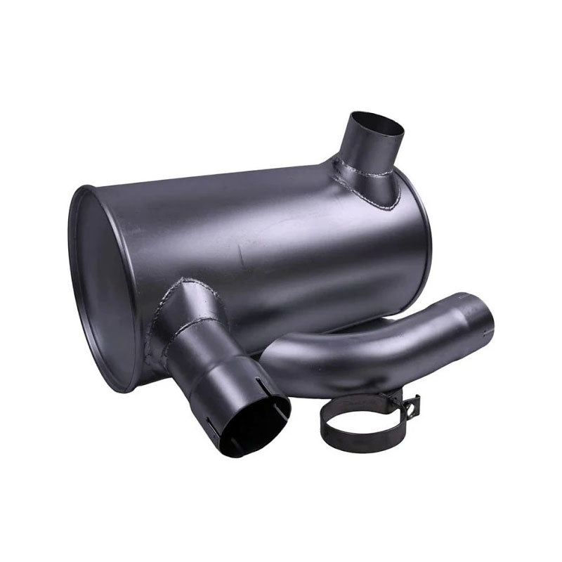 Muffler 6738-11-5510 with Clamp and 2Pcs U-Bolt for Komatsu Engine 6D102 Excavator PC200-7 PC220-7 PC210-7 PC240-7 PC228-3 PC230-7 PW180-7
