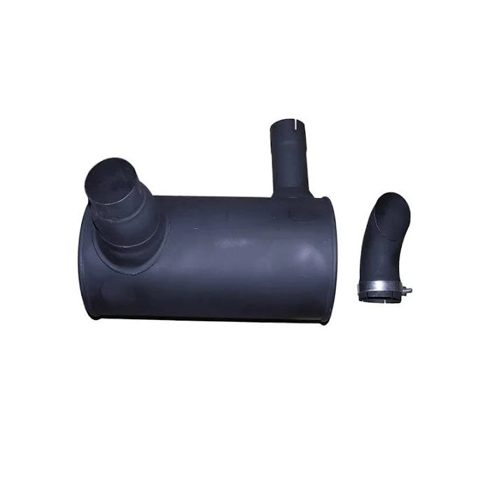 Muffler 6754-11-5310 with Clamp and 2Pcs U-Bolt for Komatsu Engine 6D107E Excavator PC200-8 PC220-8 PC240-8 PC200LC-8 PC210-8K PC210LC-8 PC230NHD8 - KUDUPARTS