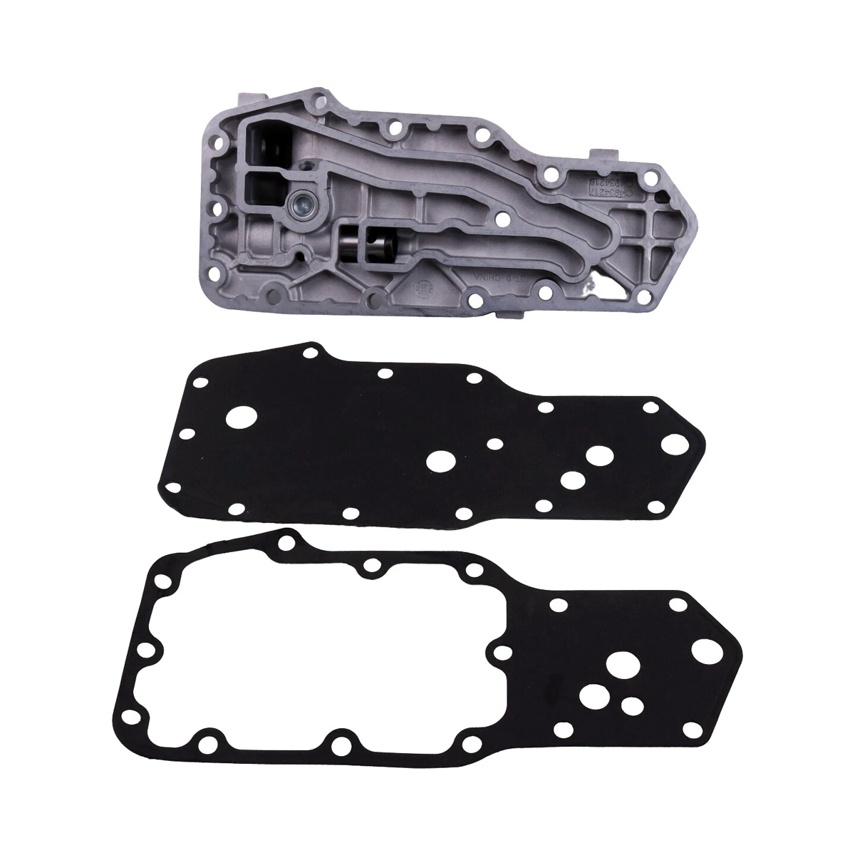Oil Filter Support Head Cooler Cover With Gasket 4934217 Cummins Engine B5.9 6B 6BT 6BTA G8.3 ISB5.9 QSB3.3 QSB5.9 Dodge 5.9L 89-02 - KUDUPARTS