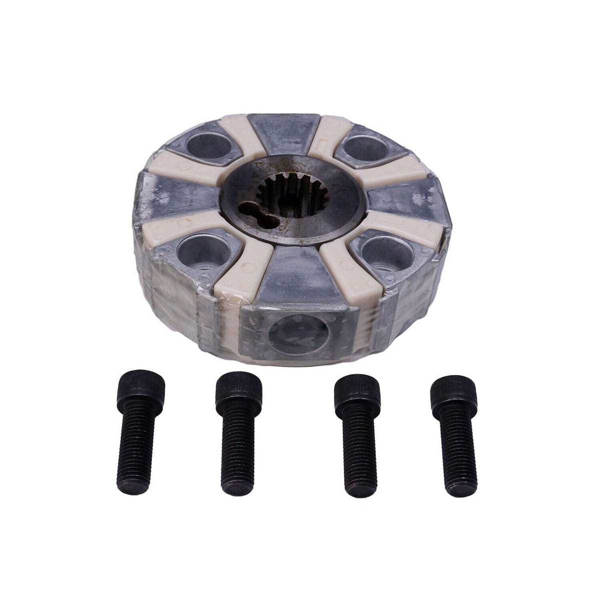Pump Coupling Assembly 4416605 With Hub for Isuzu Engine 4HK1 Hitachi Excavator ZX210-AMS ZX210-HCME ZX210H ZX210K ZX210W - KUDUPARTS