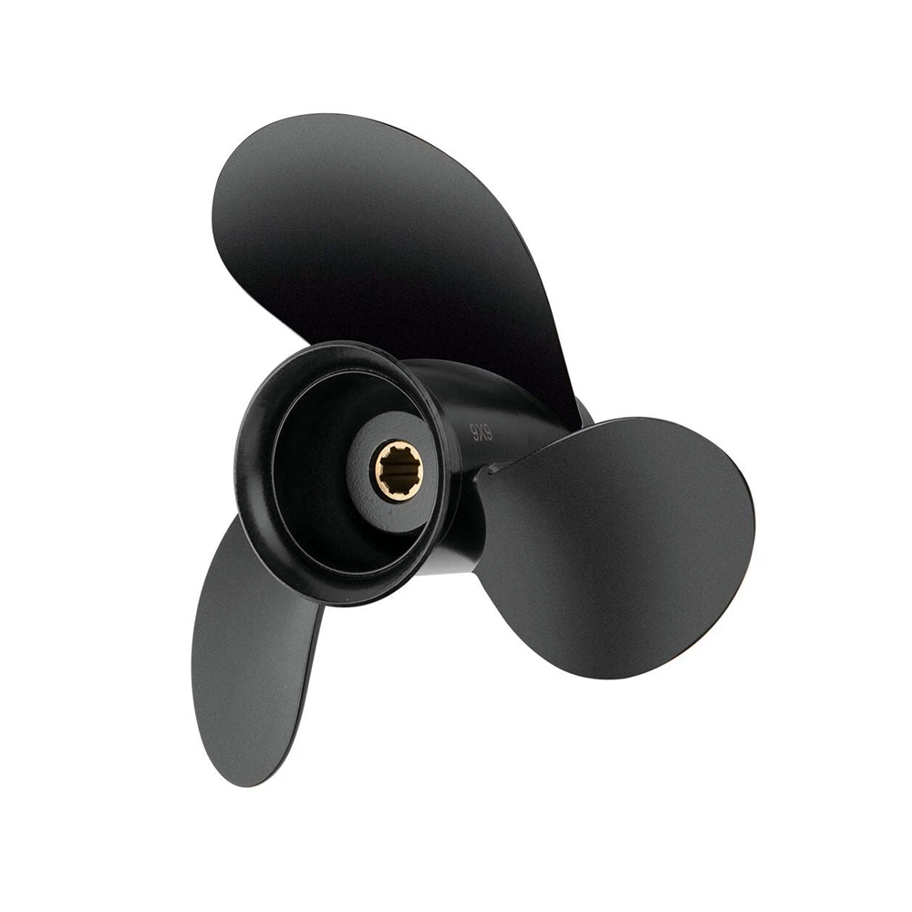 RH 9x9 3 Blade Propeller 48-828156A12 for Mercury Mariner 6-15HP 2-1/2" Gearcase Boat Motors - KUDUPARTS