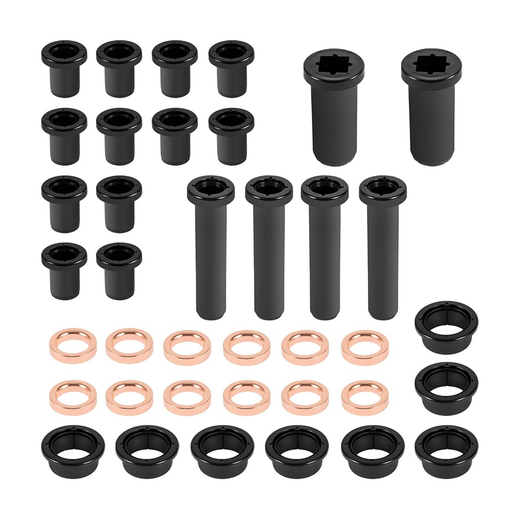 Rear Suspension A-Arm Bushing Kit Control Long Lower Short Bushings Stabilizer Tubes Spacer Set for Polaris Sportsman 500 RSE 400 4x4 700 - KUDUPARTS