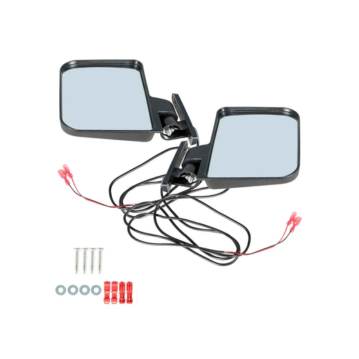 Rear View Mirror With Turn Signal Light for Club Car EZGO Yamaha Golf Cart - KUDUPARTS
