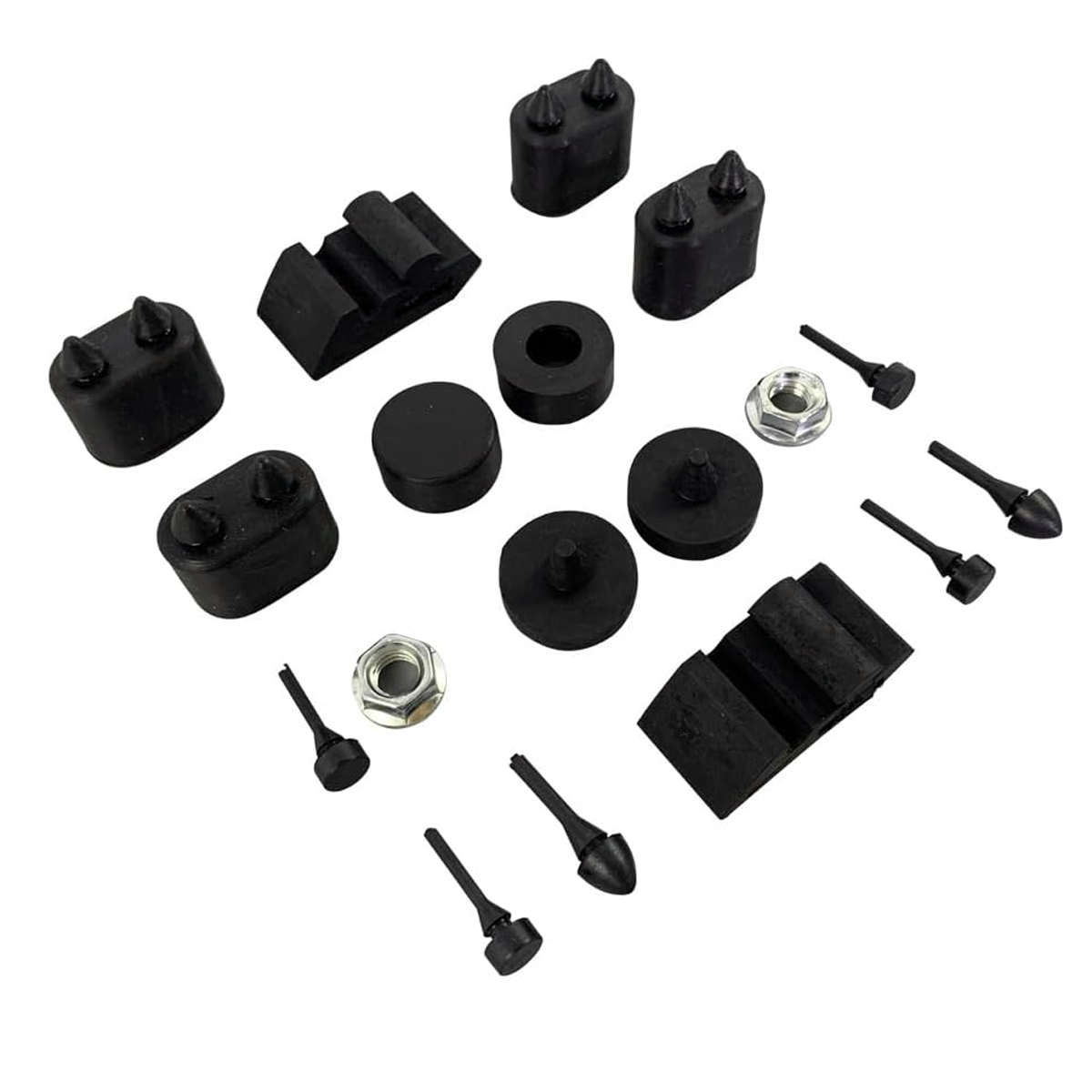 Rubber Stopper Kit & Hood Adjusters Stoppers Bumper EB-P00001 for Chevrolet Camaro Nova Impala - KUDUPARTS