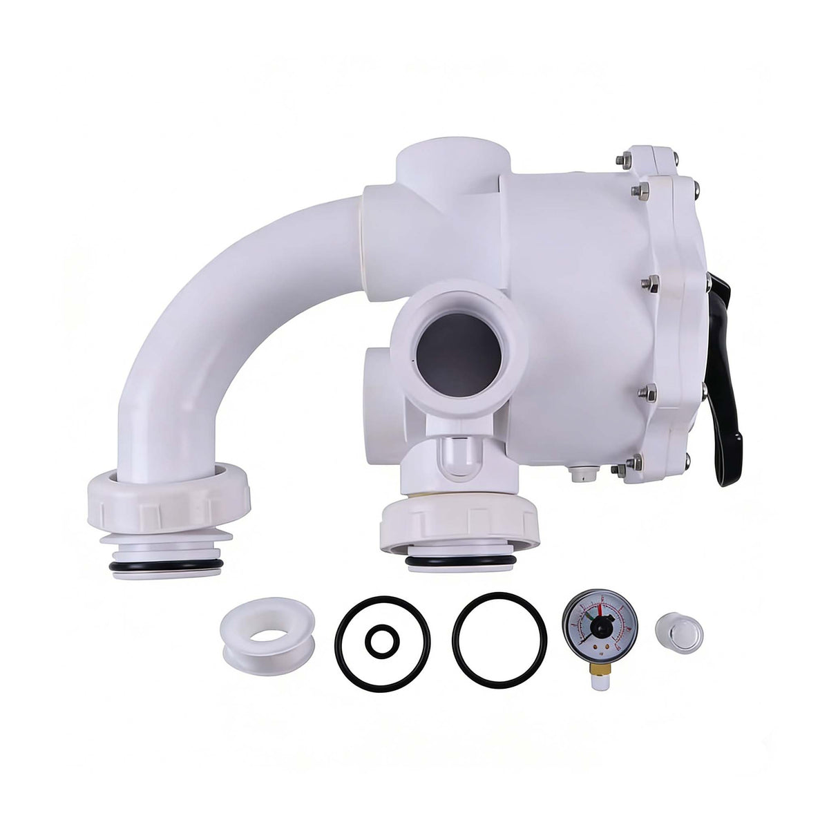 Sand Multiport Valve 261055 for Pentair Triton And Quad DE Pool Filter QUAD60 QUAD80 QUAD100 - KUDUPARTS
