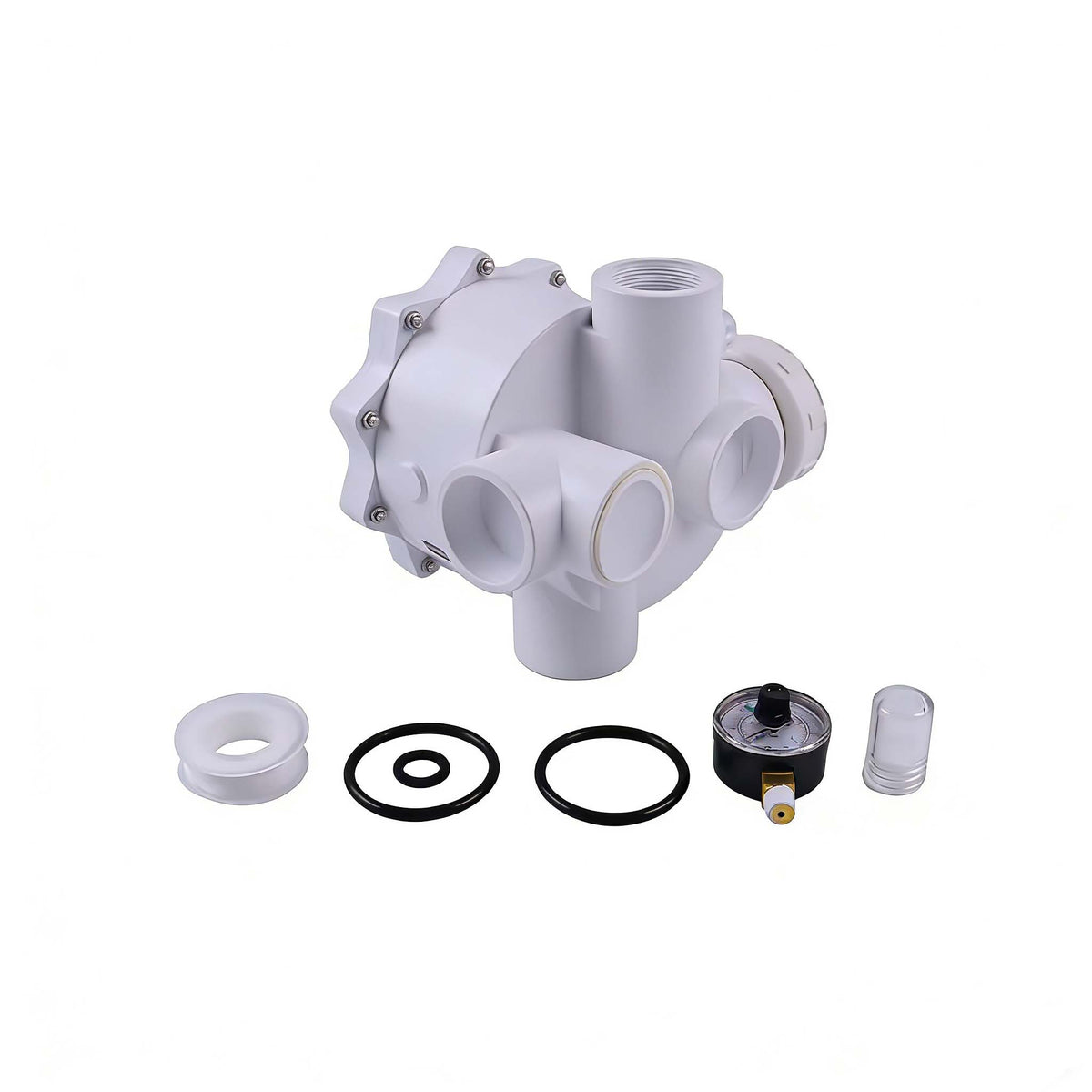 Sand Multiport Valve 261055 for Pentair Triton And Quad DE Pool Filter QUAD60 QUAD80 QUAD100 - KUDUPARTS