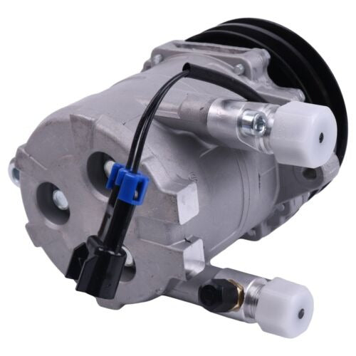 Seltec TM-08 Air Conditioning Compressor 6733655 for Bobcat Skid Steer Loader A220 A300 S150 S160 S175 S185 S205 S220 S250 S300 S330 - KUDUPARTS