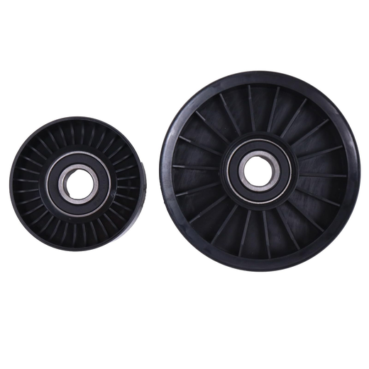 Serpentine Belt Idler Pulley Set 864625T 807757T for Mercruiser V6 V8 Engine - KUDUPARTS