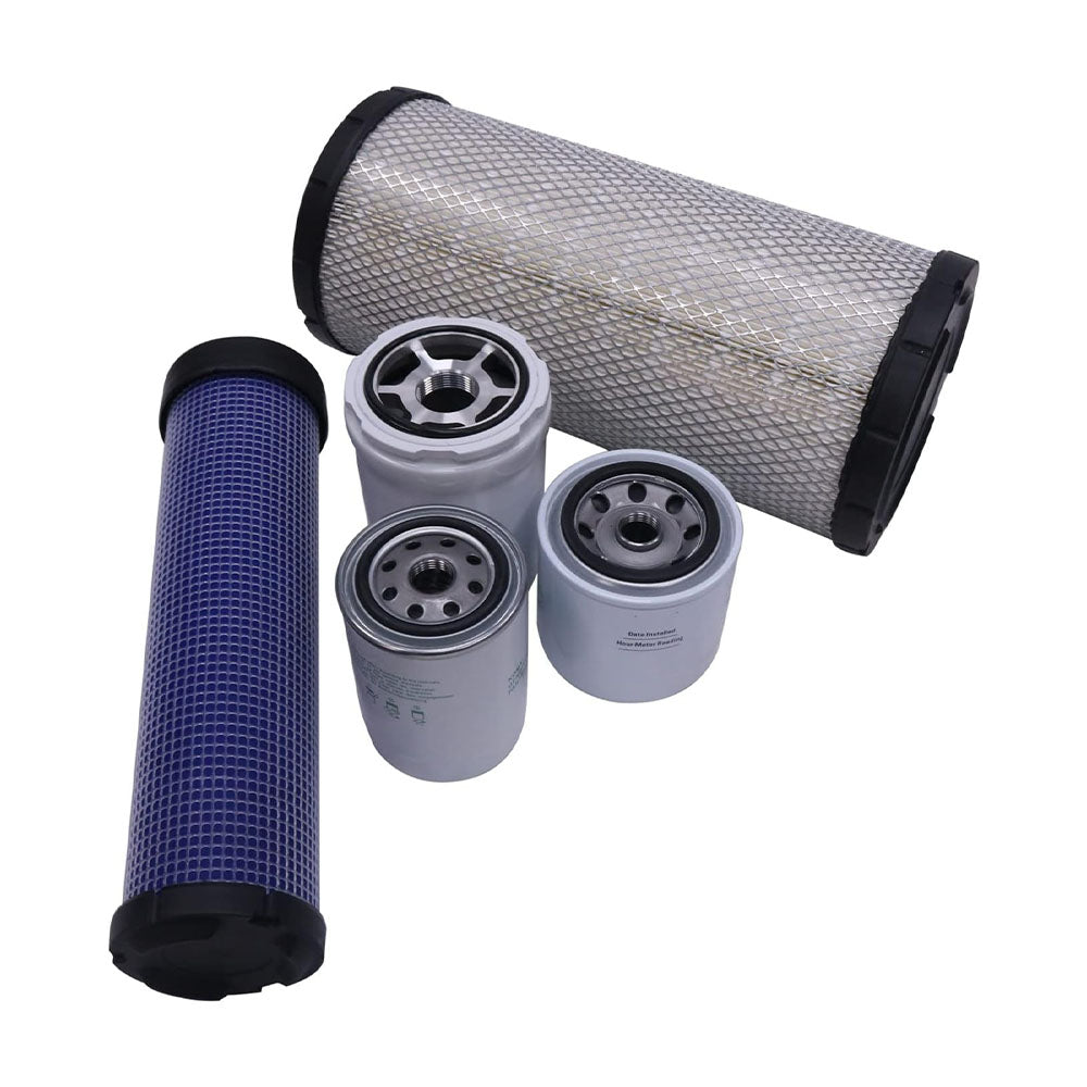 Service Filter Kit for Kubota Engine V3800-TIEF4 Compact Track Loader SVL95-2S - KUDUPARTS