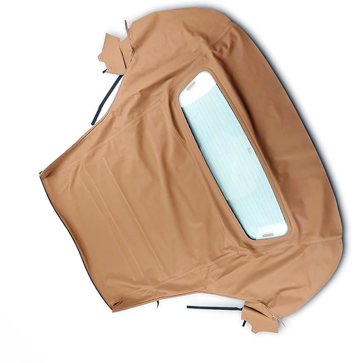Tan Convertible Soft Top w DOT Approved Glass Window FOR05-565 for Ford Mustang 2005-2014 - KUDUPARTS