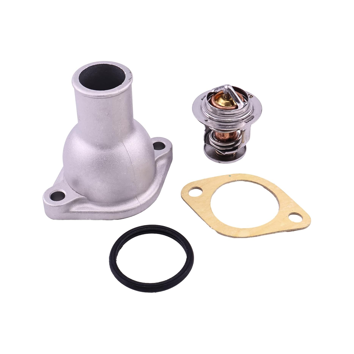 Thermostat Kit & Water Outlet Pipe 8971606540 8943259561 8971690151 for John Deere Excavator 27ZTS 35ZTS - KUDUPARTS