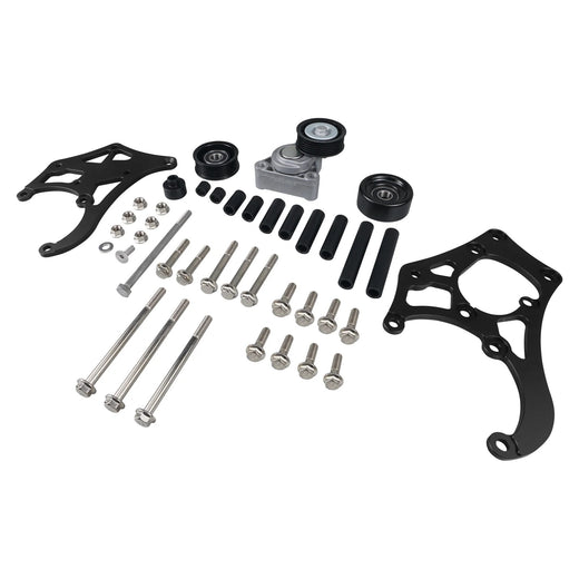 A/C Compressor Bracket TD944-Silver-T for GM Engine LSX LS1 LS2 LS3 LS6 L76 Sanden 508 709 - KUDUPARTS