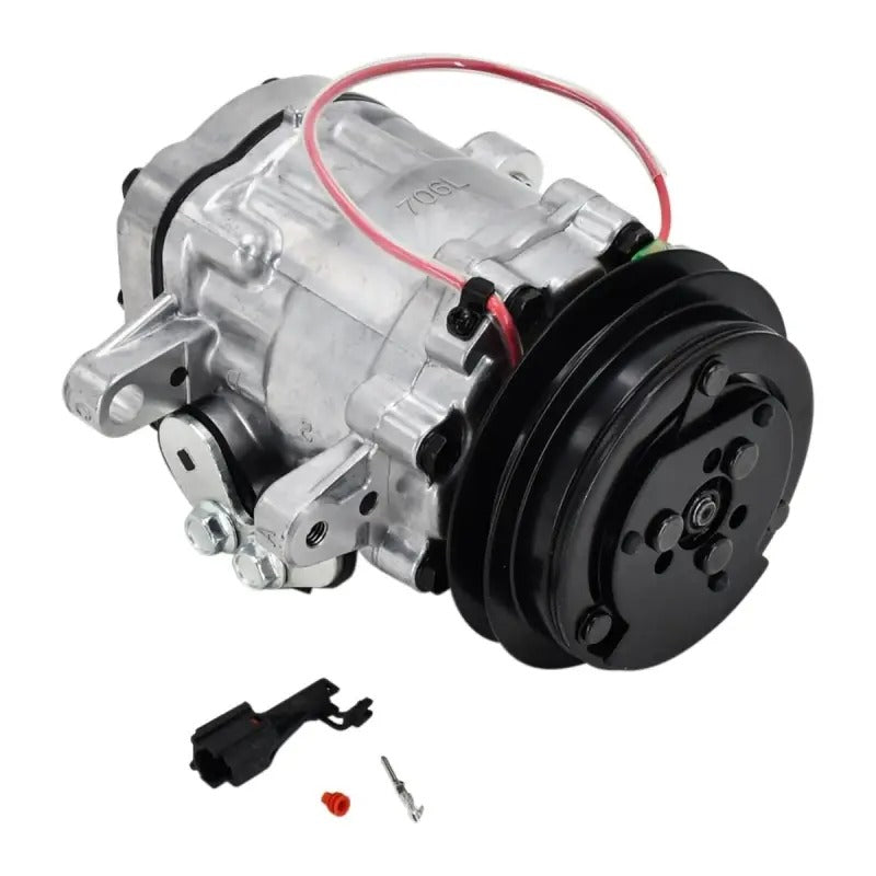 SD7B10 A/C Compressor KHR3536 for CASE Crawler Excavator CX75SR CX80 - KUDUPARTS