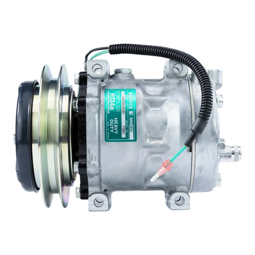 SD5H11 A/C Compressor 47741863 84321962 for New Holland L218 L220 CASE SR175 SV185 Skid Steerr Loader - KUDUPARTS