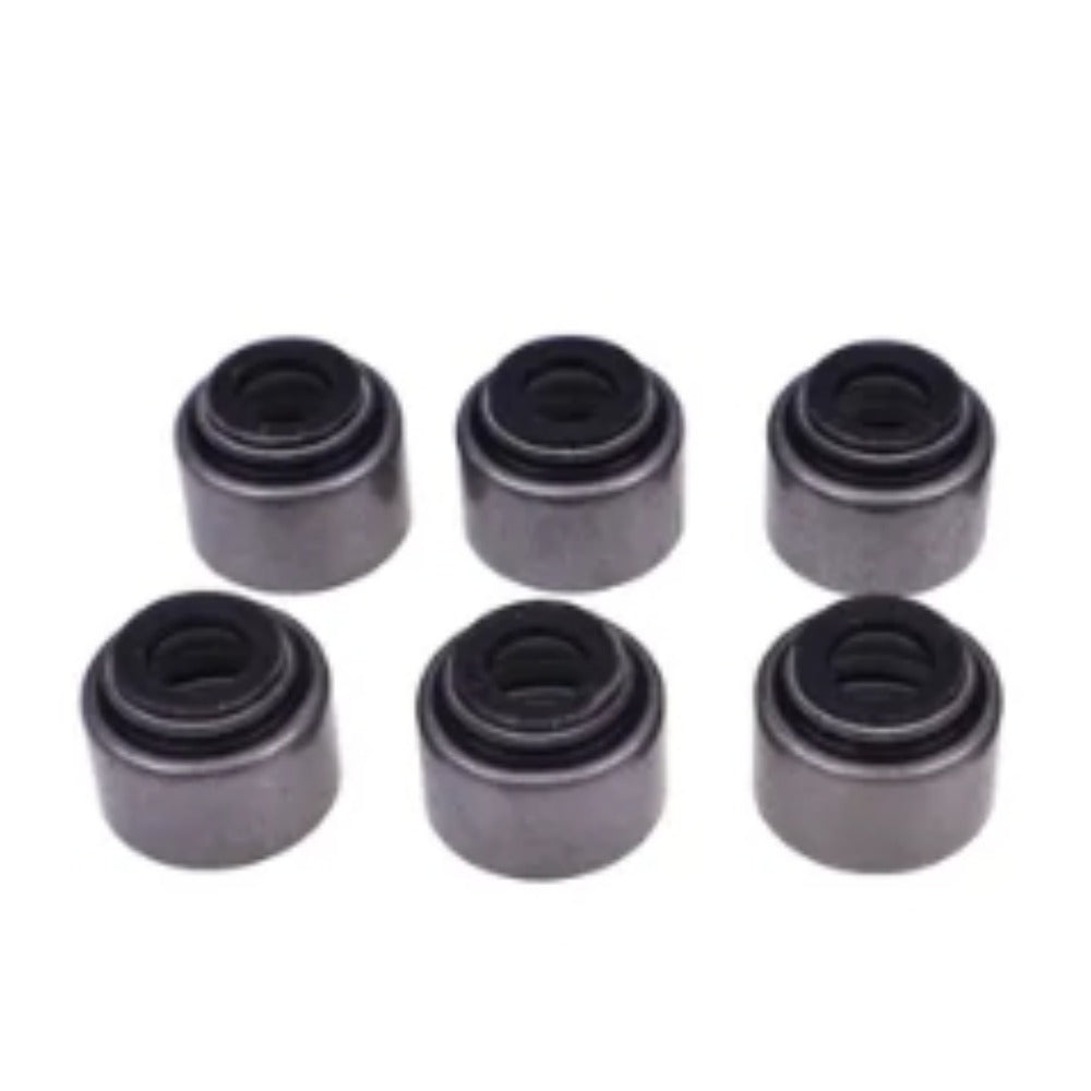 Set of 6 Valve Steam Seal SBA120406050 SBA120406070 for ISM Shibaura Engine N844 New Holland Loader L140 L150 L160 L170 L175 L213 L215 L216 L218 L220 L465 L565 - KUDUPARTS