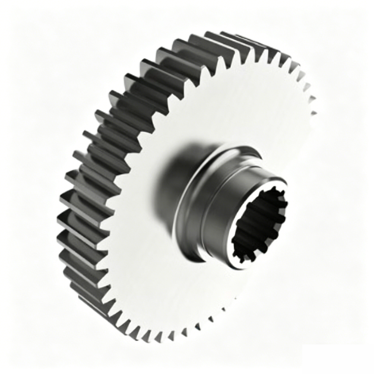 Spur Gear With Hub Extension YZ590119 for John Deere 4045 6068 Windrower 4990 4995 - KUDUPARTS