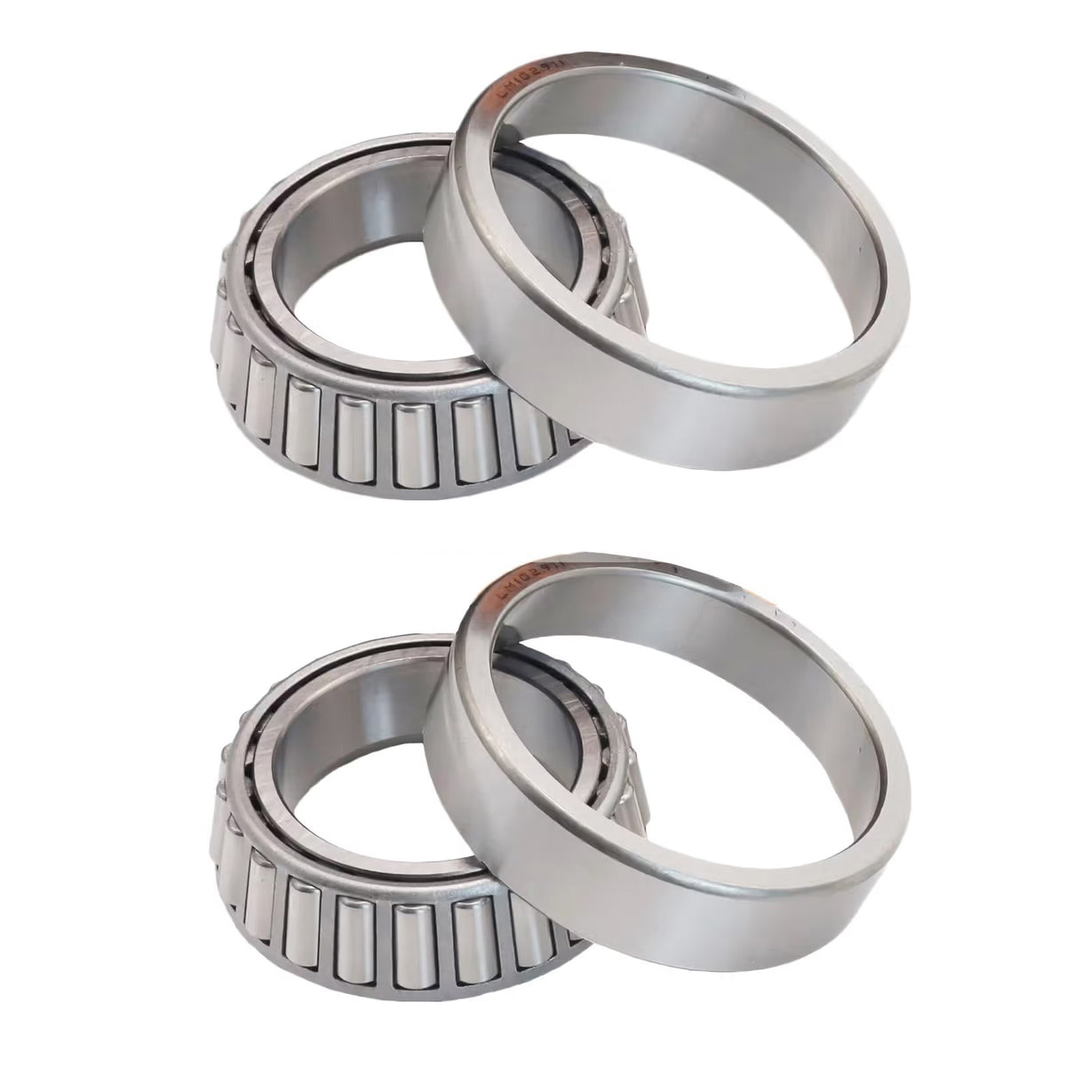 2 Set Single-Row Tapered Roller Bearing & Race Kit LM102911 LM102949 for GM 8.5" 10-Bolt - KUDUPARTS