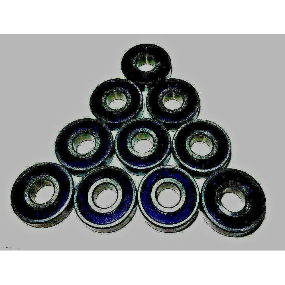 10 Pieces 12x32x10mm C3 Rubber Seal Ball Bearing 6201-2RS