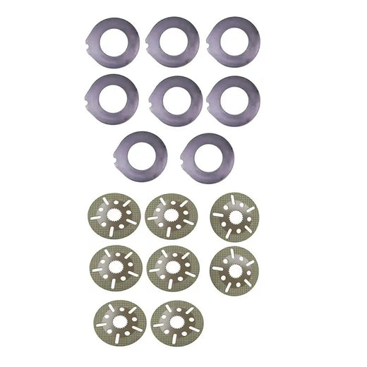 8 Pieces Brake Disc & Friction Plate 9R-9401 133-7234 for Caterpillar CAT Loader 416B 416C 416D 420D 424D 426B 426C 428B 428C 428D 430D 432D 436C 438C 438D 442D - KUDUPARTS