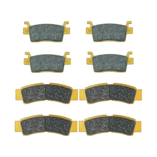 Front & Rear Ceramic Brake Pad Set 43082-0196 43082-0197 for Kawasaki KRX 1000 2020-2025 KRX4 1000 2024-2025 - KUDUPARTS